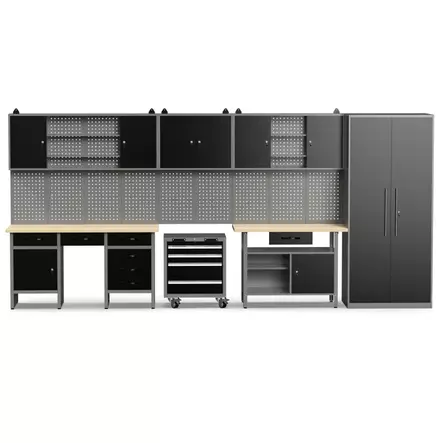 Timco Elite+ 450x60x205 cm työkalukaapisto - Varastohyllyt ja lokerot - 102812513 - 1