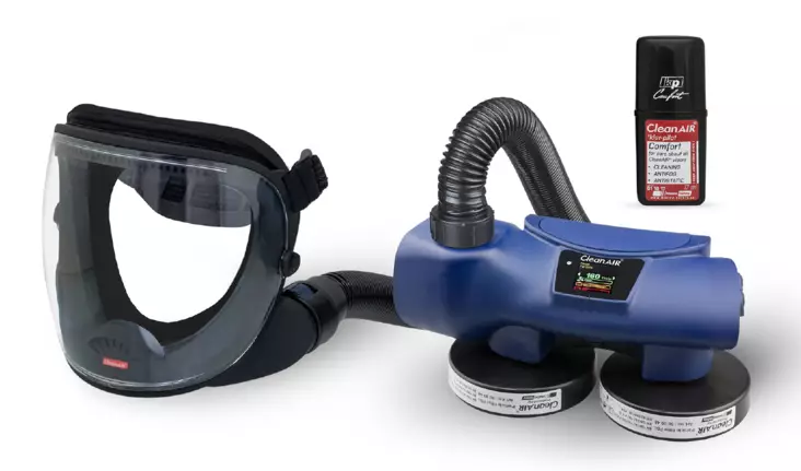Puhallinsuojainpaketti CleanAIR Chemical 2F + UniMask Ready Pack - Hengityssuojaimet - 805300653 - 1