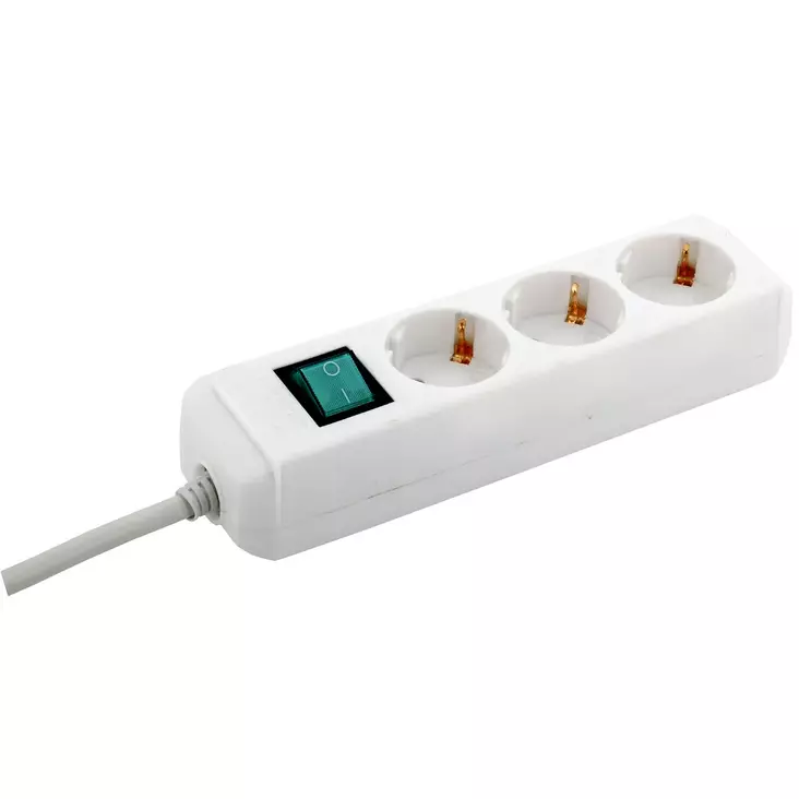 HAAROITUSJATKOJOHTO 3-OS 5M VALKOINEN KY - Letku- ja sähkökelat - BR003 - 1