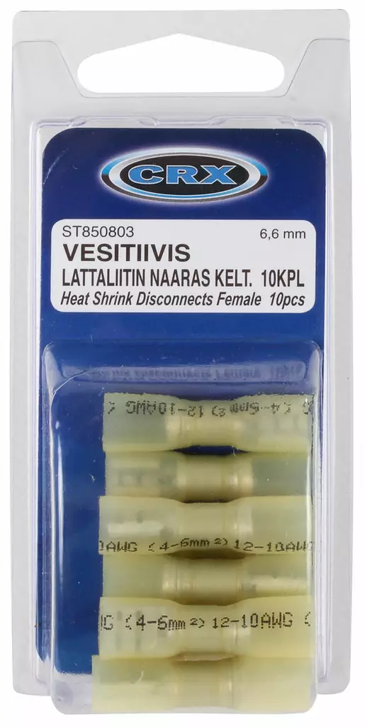 KUTISTE LATTALIITIN NAARAS KELT 10KPL 6,6MM - Liittimet - ST850803 - 1