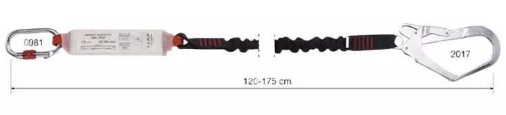 Liitosköysi nykäyksenvaimentimella CAMP Rewind 7030101 Single - Putoamissuojaimet - 805800103 - 1