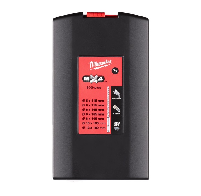 VASARAPORA SDS+ MX4 PROFSET 7KPL - Teräsarjat - MW492113 - 1