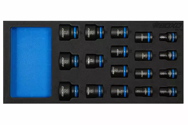 BOXO KONEHYLSYSARJA 1/2" 10-32MM 18-OS - Moduulit työkaluvaunuihin - 284-BX773 - 1