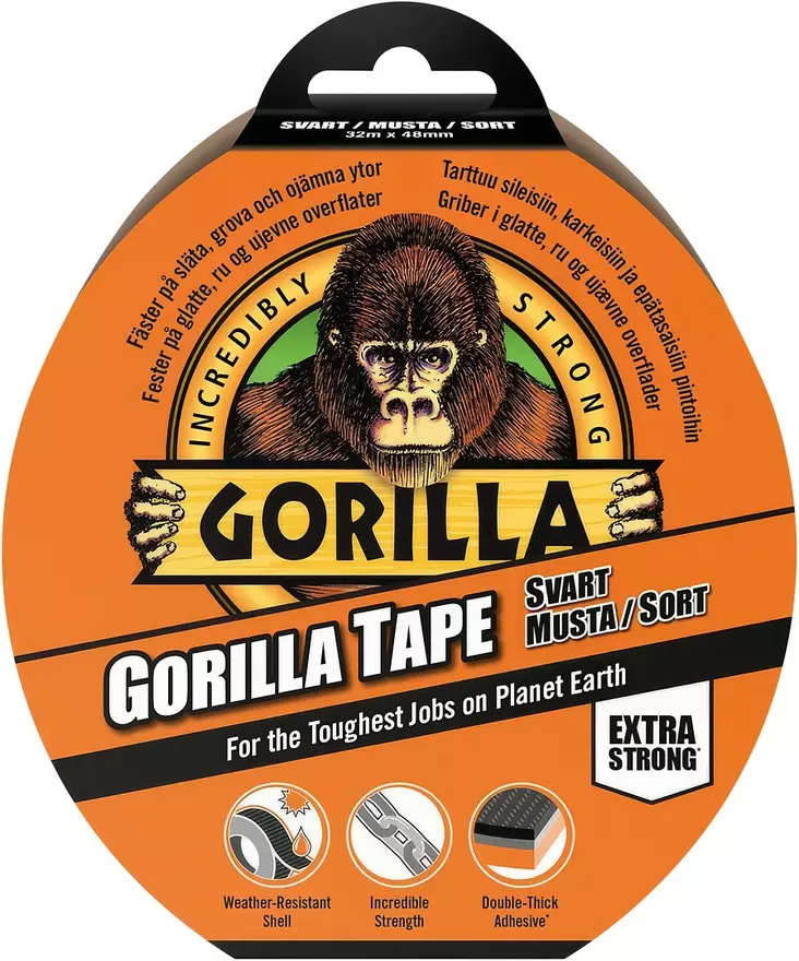 GORILLA-TEIPPI MUSTA 48MM X 32M - Teipit - GOR24603 - 1