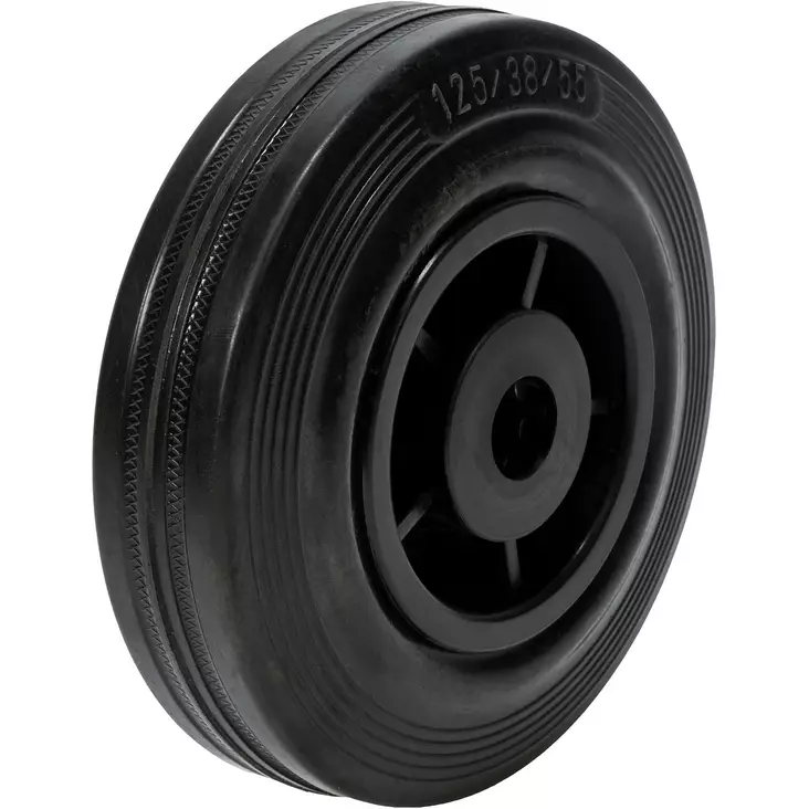 Irtopyörä 125X43mm Musta - Vaunu- ja kalusterenkaat - XPP12543 - 1