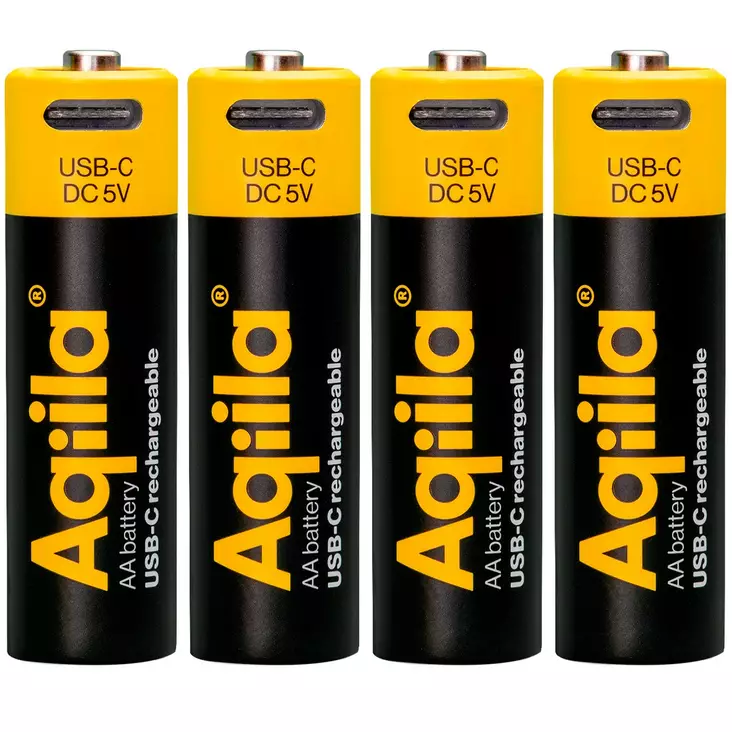 Ladattava AA Usb-C 4-Pack Lithium 1,5V - Paristot - GP406093 - 1