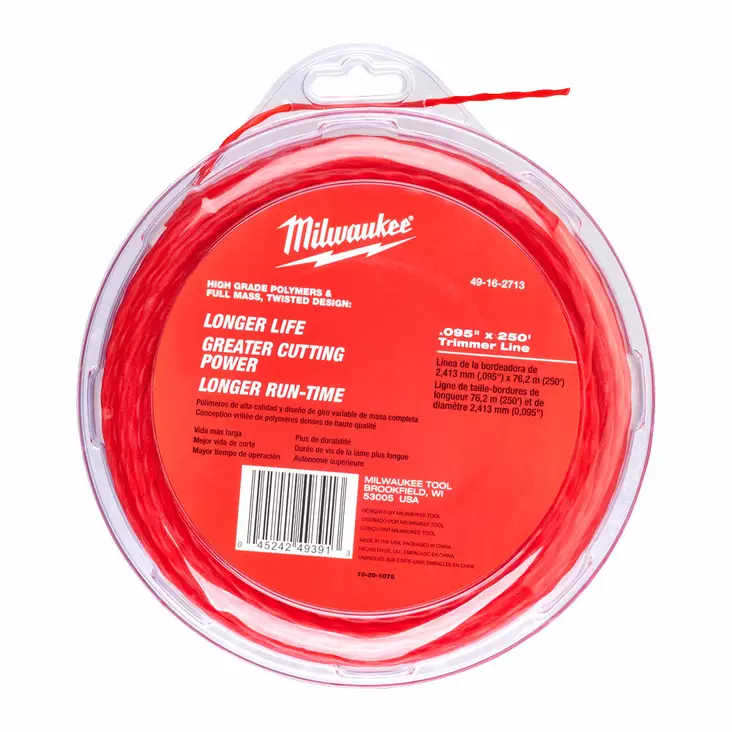 Milwaukee Trimmerin siima 2,4mm X 76m - Varusteet ja tarvikkeet - MW162713 - 1