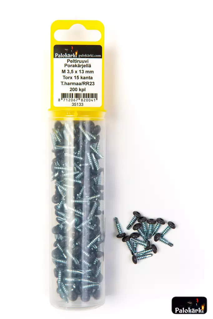 PELTIRUUVI PORAKÄRJELLÄ M3 3,5X13 T.HARM - Kateruuvit - 35133 - 2