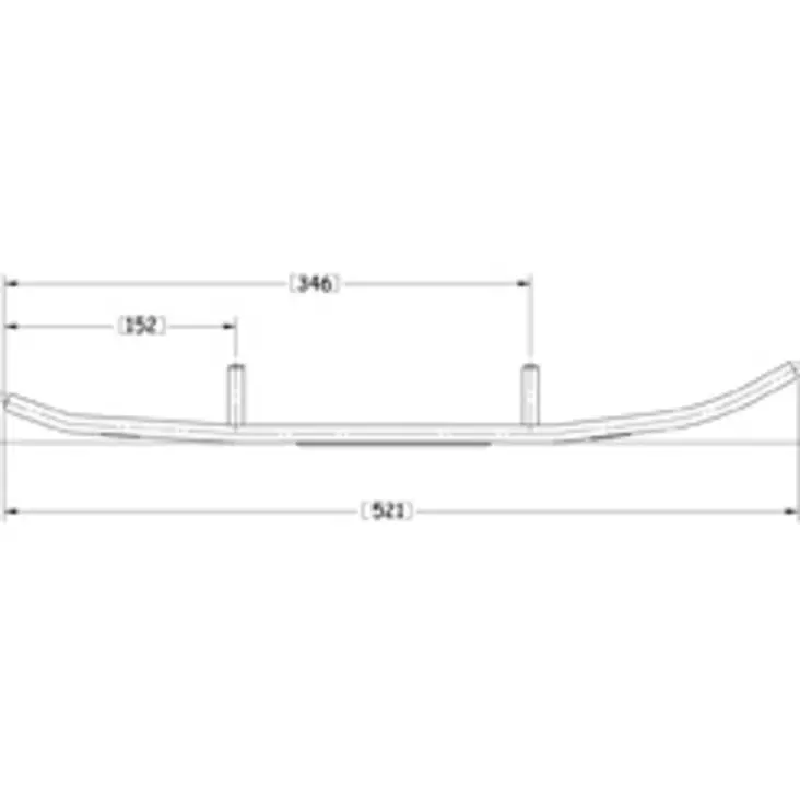 SNO-X ohjauskisko Standard - Ohjainraudat - 88-763 - 1