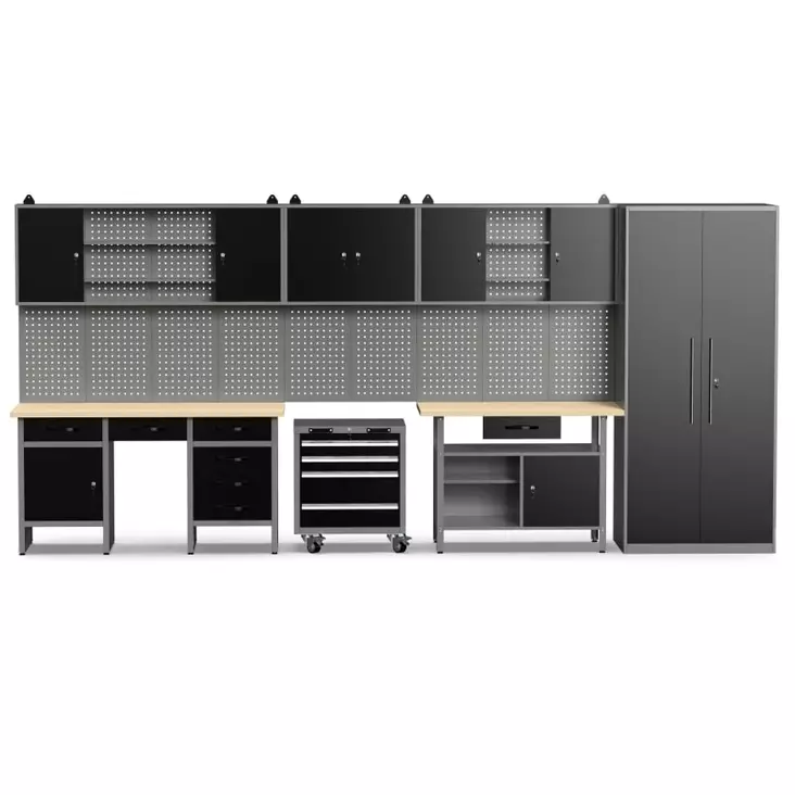 Timco Elite+ 450x60x205 cm työkalukaapisto - Varastohyllyt ja lokerot - 102812513 - 1