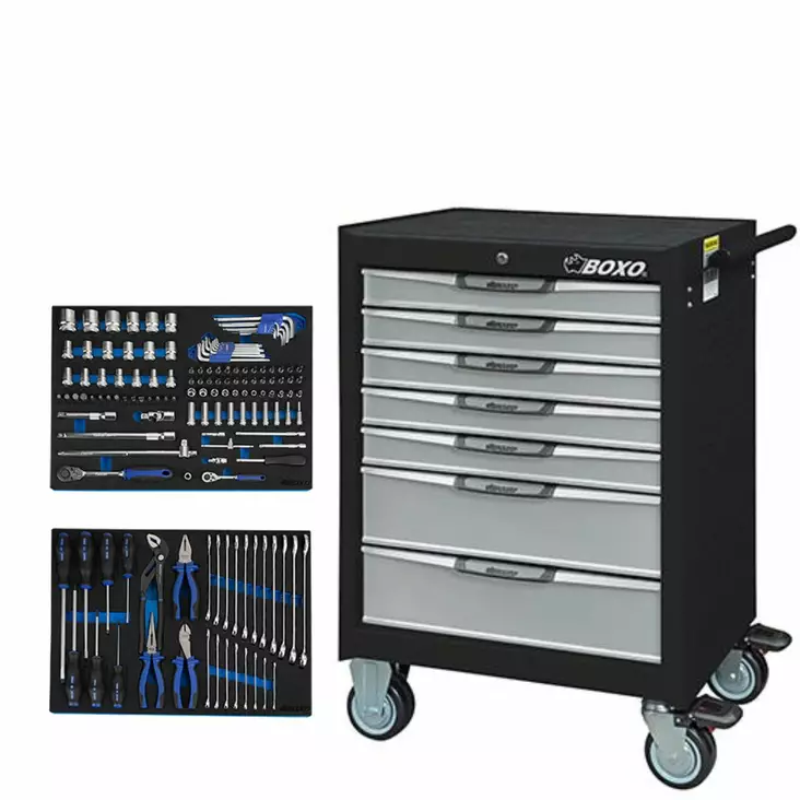 Boxo Työkaluvaunu 7071 Laatikkojarrulla - Työkaluvaunut - 285-7071S-TK143 - 1