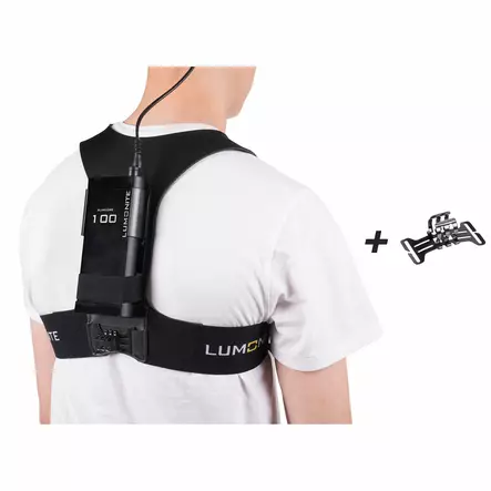 Akkuliivi LUMONITE Slimvest V2, One size, Akkuliivi + releasy Holder lamppukiinnike - Taskulamput ja otsavalot - HS8833-9004 - 1
