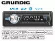 GRUNDIG GX-33 12-24V AUTOSOITIN MUISTILLA USB+BT - Autoilutarvikkeet ja lisävarusteet - 1705-004-GX3324 - 1
