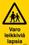 OPASTE 200X300 VARO LEIKKIVIÄ LAPSIA, MUOVI - Ensiapu ja työsuojelu - TRA054 - 1