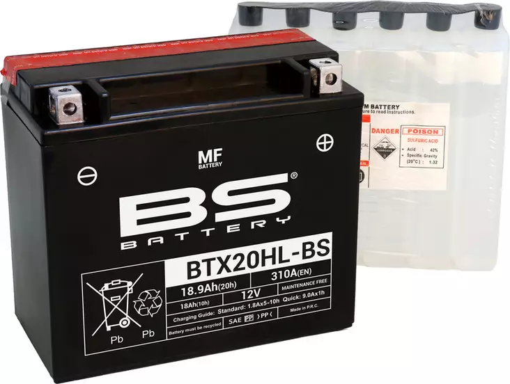 BS BATTERY BTX20HL-BS MF (CP) MAINTENANCE FREE - Ajoneuvojen akut - 140-300614 - 1
