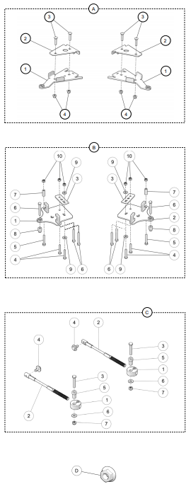 CAMSO/TJD TELASARJAN KIINNITYSSARJA - Mönkijän lisävarusteet - 742-5000-05-1664 - 1