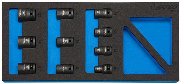 KONEHYLSYSARJA 1/2" 10-OS. 10-22MM - Moduulit työkaluvaunuihin - 284-BX174 - 1