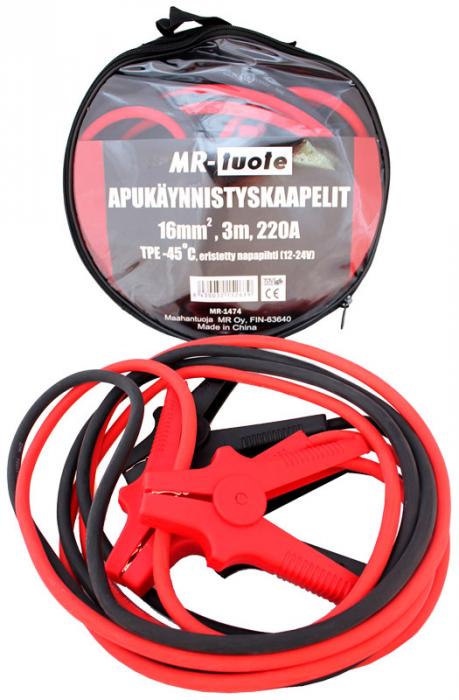 KÄYNNISTYSKAAPELI 16 MM 3M - Akkutarvikkeet - MR-1474 - 1