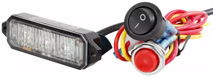 LED MINI VÄLÄHDYSVALO 64X21X38 MM - Majakat ja varoitusvilkut - ST04944 - 1