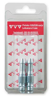 PISTOKE 520/530 10MM LETKULLE 2KPL - Letkut ja tarvikkeet - 283-55-B520324 - 1