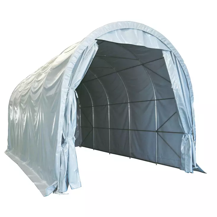 Autotalli 4X10M 450G/M2 PVC Kupolimalli - Pressutallit - XK6264 - 1