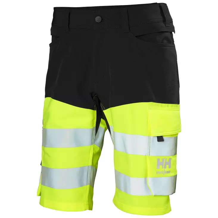 Helly Hansen Shortsit HI-VIS ALNA 4X CNCT FL.Keltainen/Ebony - Shortsit - HH77434-369-C44 - 1