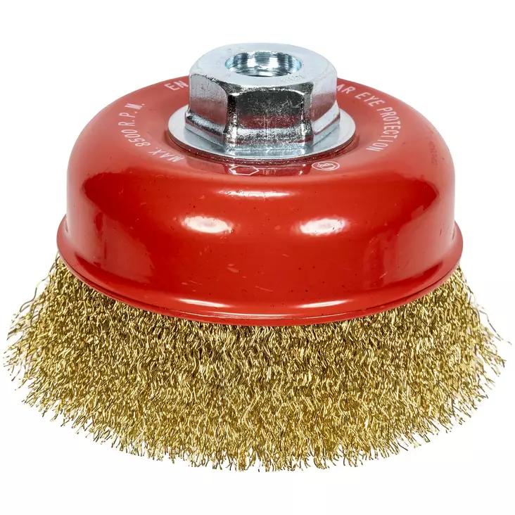 Kuppiharja 100X25mm 0,30mm M14 - Teräsharjat - OB084 - 1