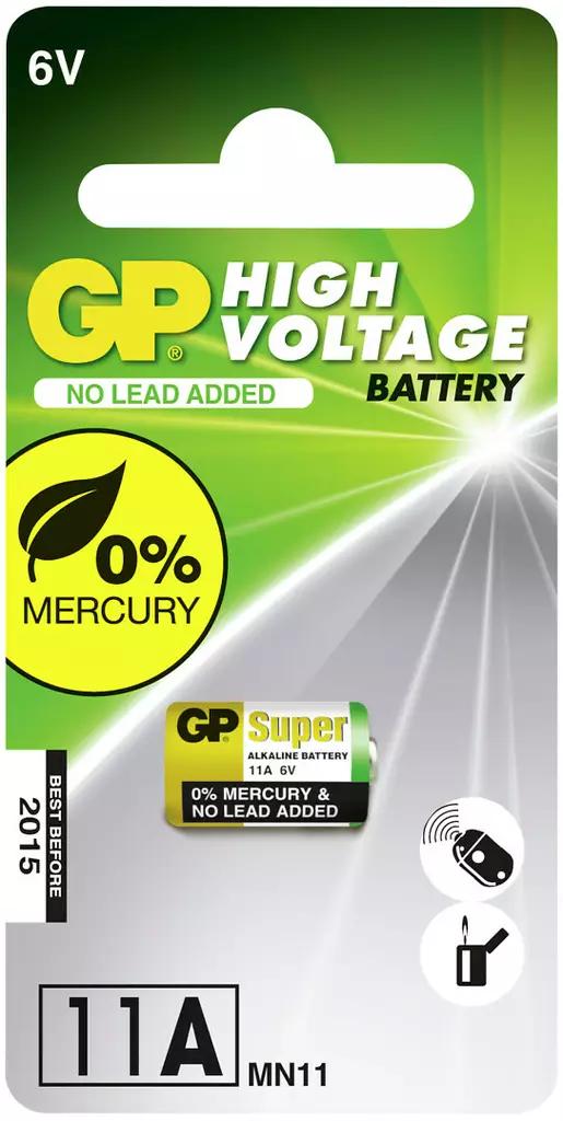 PARISTO NAPPI 6,0V GP 11A ALKALINE - Paristot - GP17744 - 1