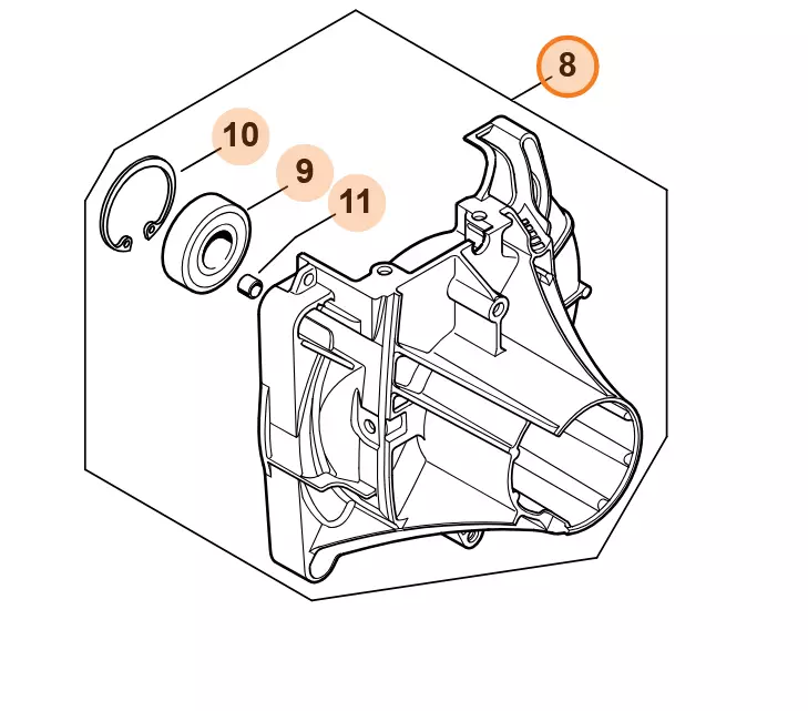 STIHL KYTKINKOTELO FS240, FS260 - Varusteet ja tarvikkeet - 41471600614 - 1