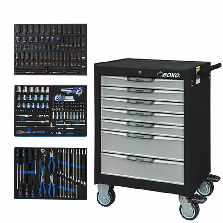Boxo Työkaluvaunu 7071 Laatikkojarrulla - Työkaluvaunut - 285-7071S-TK224 - 1