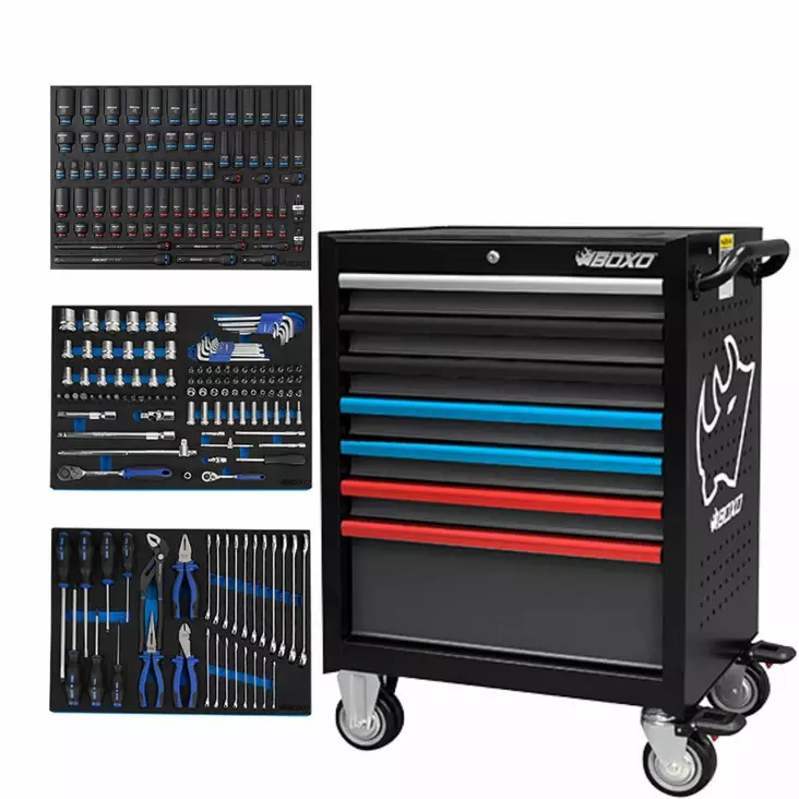 Boxo Työkaluvaunu 7 vetolaatikolla Värikahvoille - Työkaluvaunut - 285-7071X-TK224 - 1