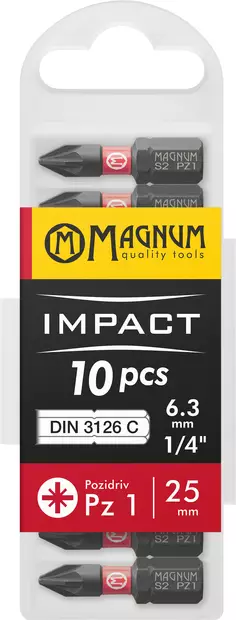 Kärki Impact 10kpl Pz1 25mm - Ruuvauskärjet ja pidikkeet - 17375 - 1