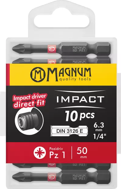 Kärki Impact 10kpl Pz1 50mm - Ruuvauskärjet ja pidikkeet - 17385 - 1