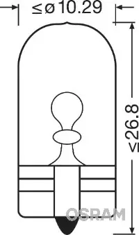 Osram Polttimo, vilkkuvalo - Polttimot - 050-2825 - 1