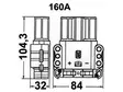 EURO-CONNECTOR NAARAS 35MM/160A - Liittimet - 1553-5975 - 2