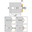 Kiila-Ankkuri M12X135mm Korr. Suoj. 25Kpl - Kiila-ankkurit ja lyöntiankkurit - FL045 - 4