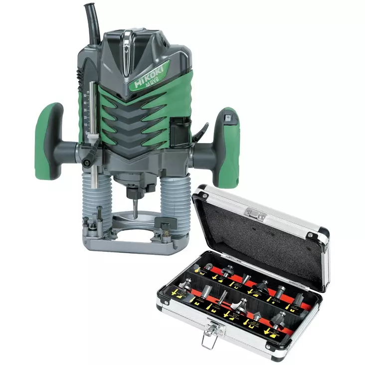 HIKOKI YLÄJYRSIN M8V2 + 12 OS. TERÄSARJA - Jyrsimet - HI68000505 - 1