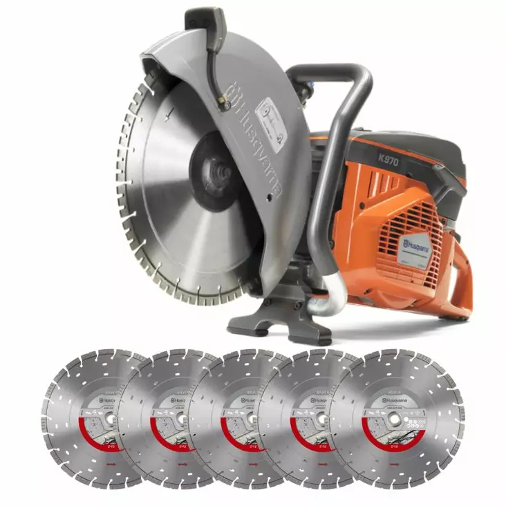 HUSQVARNA K 970 LAIKKALEIKKURI PAKETTI - Laikkaleikkurit - K970SET5 - 1