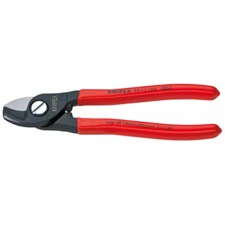 KNIPEX KAAPELILEIKKURI 165MM, Ø15MM/50MM2 - Pulttisakset ja leikkurit - 9511165 - 1