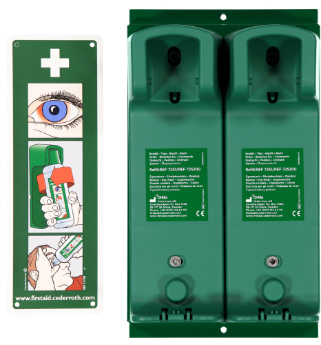 SEINÄTELINE SILMÄHUUHDEPULLOILLE 2.OS - Ensiapu ja työsuojelu - 077190015 - 1