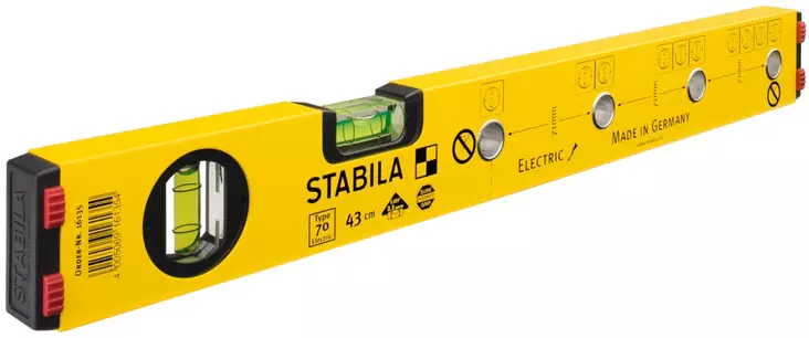 SÄHKÖASENTAJAN VESIVAAKA STABILA 70 ELECTRIC - Mitat ja vesivaa'at - SB16135 - 1
