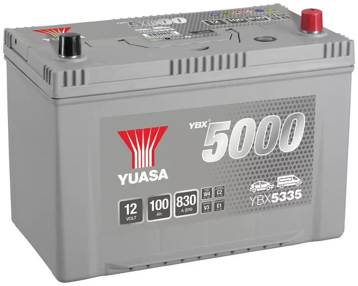 AKKU YUASA 100AH -+ 303X174X222 - Ajoneuvojen akut - YBX5335 - 1