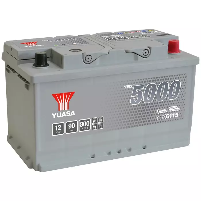AKKU YUASA 90AH -+ 315X175X190 - Ajoneuvojen akut - YBX5115 - 1