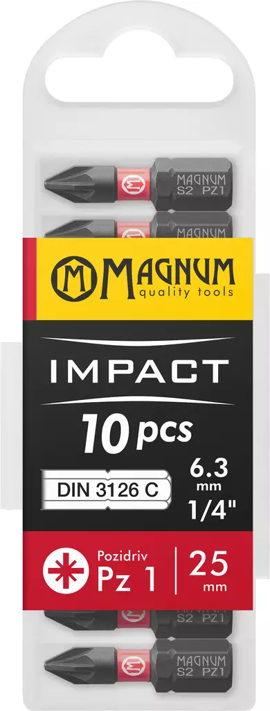 Kärki Impact 10kpl Pz1 25mm - Ruuvauskärjet ja pidikkeet - 17375 - 1