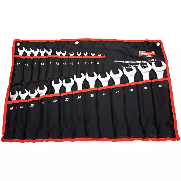 Kiintolenkkiavainsarja 25-Os. mm - Lenkkiavaimet ja sarjat - XK6185 - 1