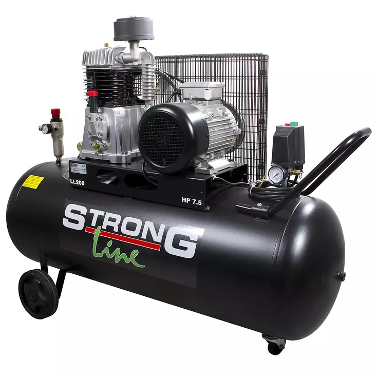 KOMPRESSORI 3-V 7,5HP 925L/200L MUSTA - Kompressorit - XT200925 - 2