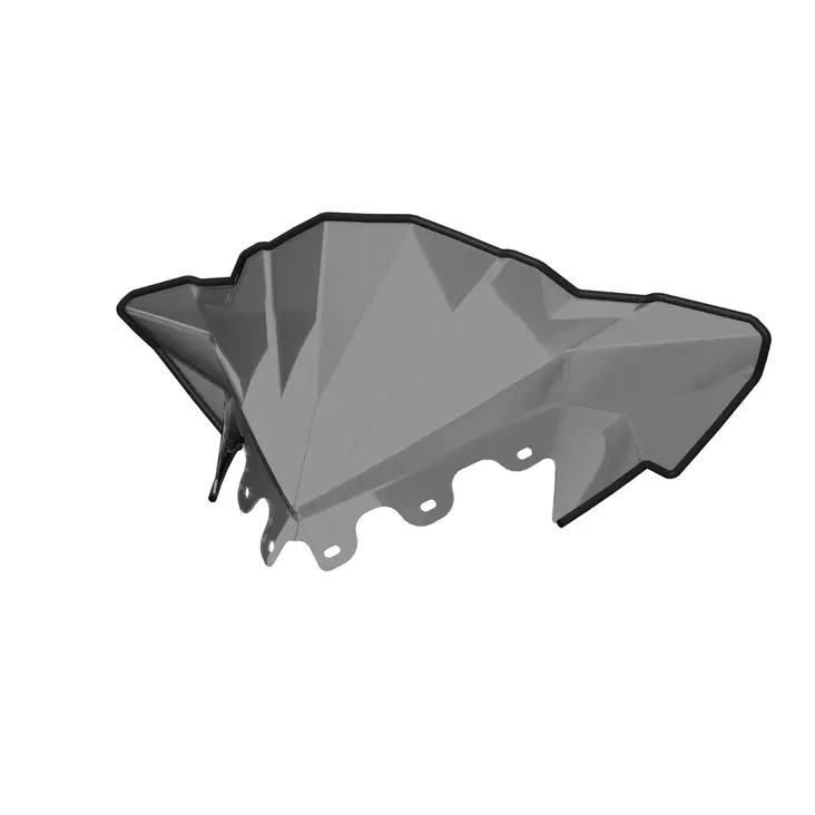 POLARIS TUULILASI K-WINDSHIELD LOW DARK SMOKE - Moottorikelkan varaosat - 2889405 - 1