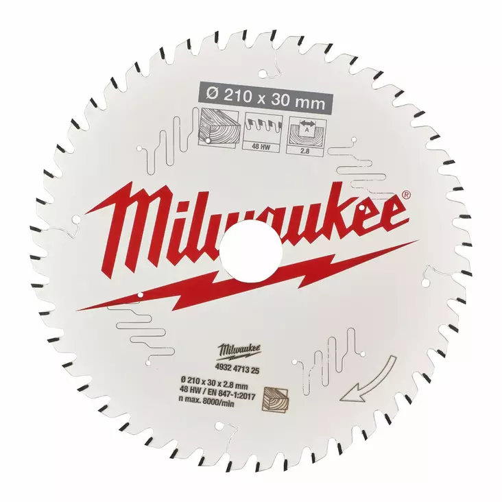 Milwaukee Pöytäsahanterä W210X30X2,8X48T - Sirkkelinterät - MW471325 - 1