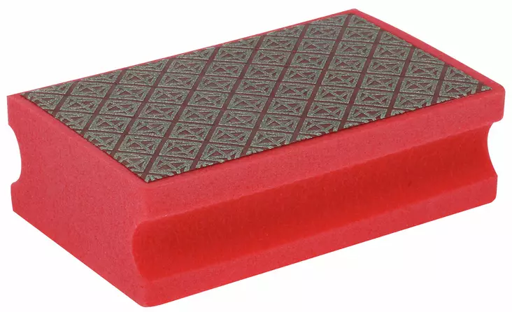 TIMANTTIHIOMASIENI 85X50MM K180 PUNAINEN - Käsihiomapaperit - MIR1565 - 1