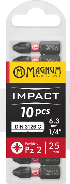 Kärki Impact 10kpl Pz2 25mm - Ruuvauskärjet ja pidikkeet - 17376 - 1
